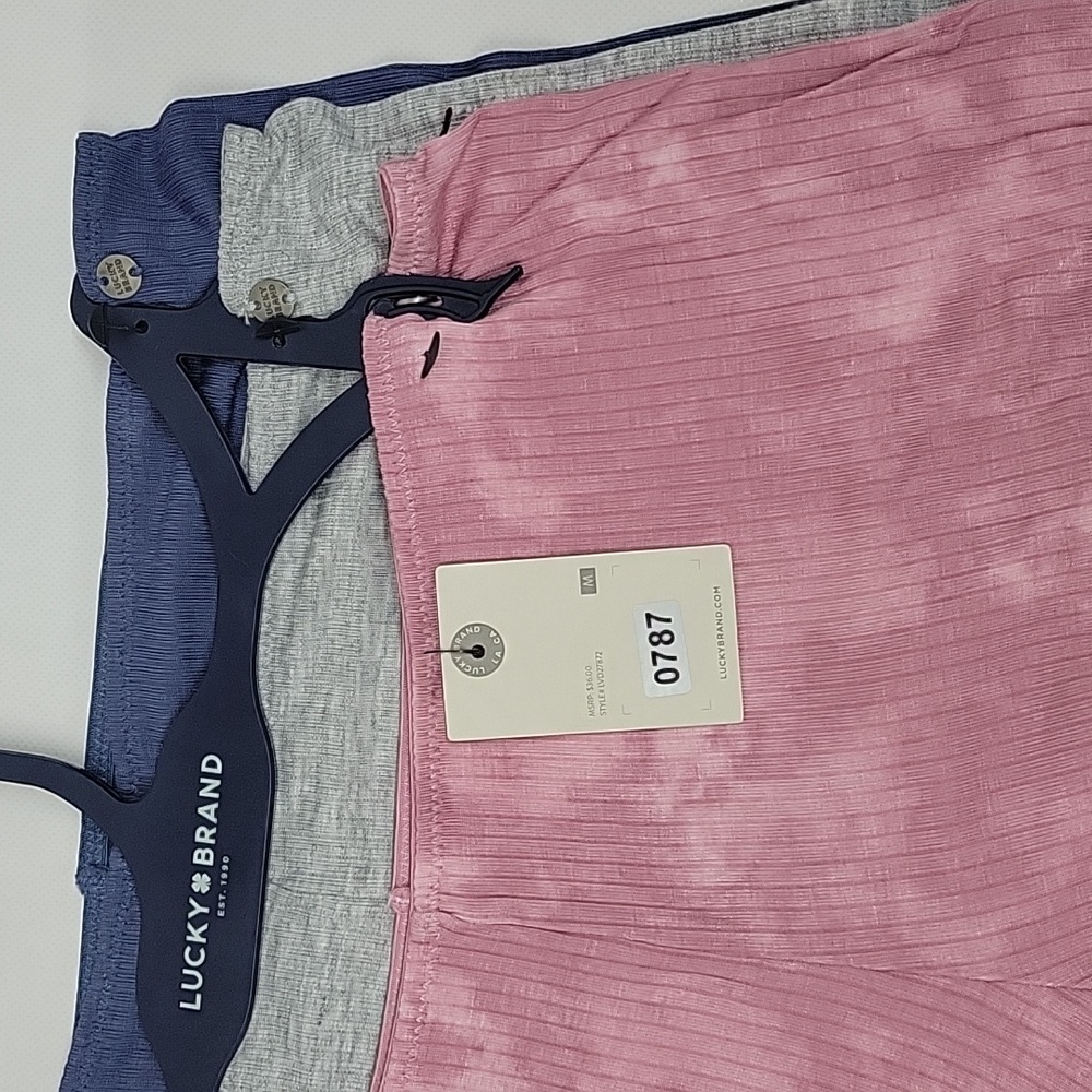 Lucky Brand Pink and Gray BoyShorts Set - Picture 2 of 6